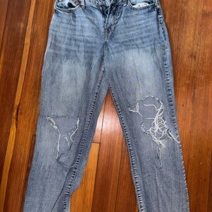 Sincerely Jules Distressed Blue Boyfriend Jeans
